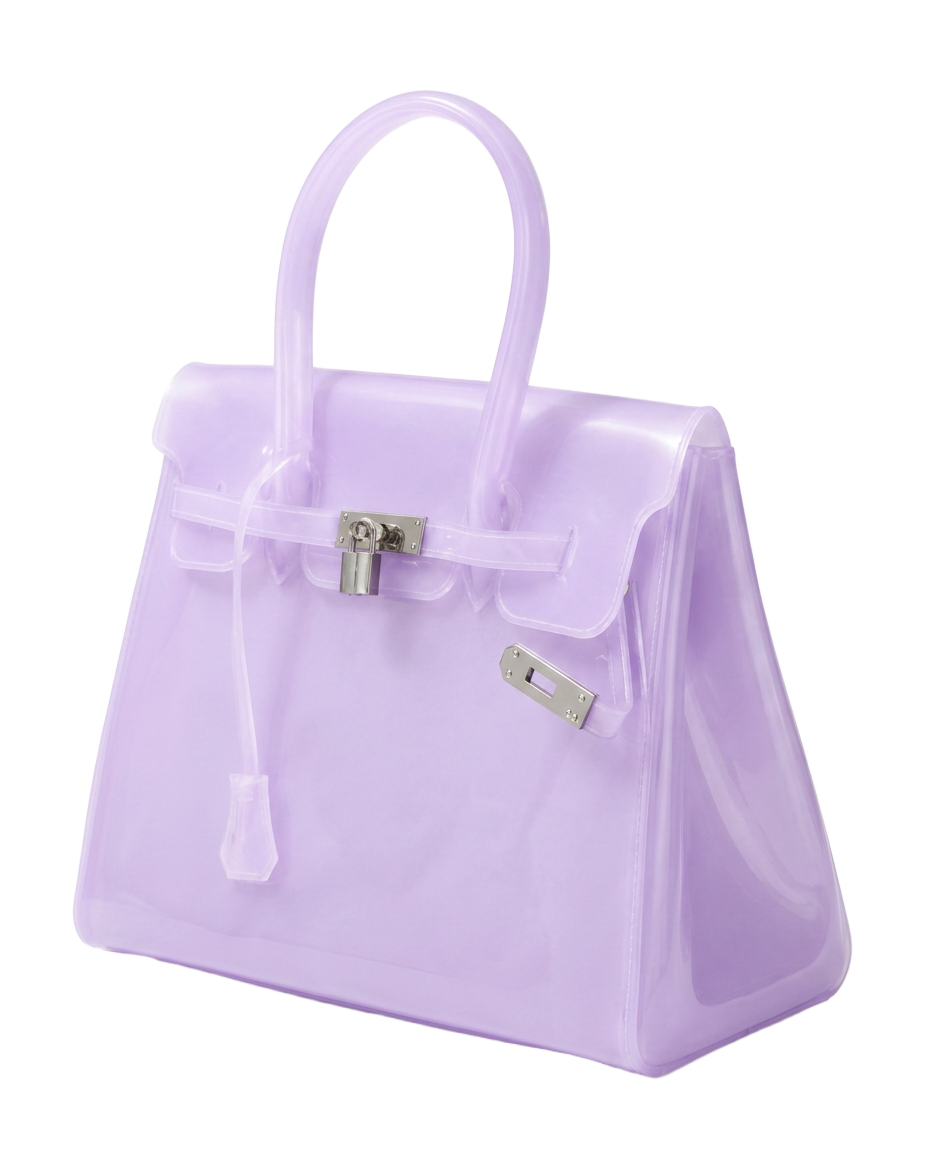Lilac jelly Firkin handbag detail