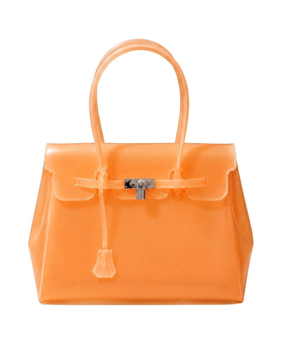 Tangerine jelly Firkin handbag