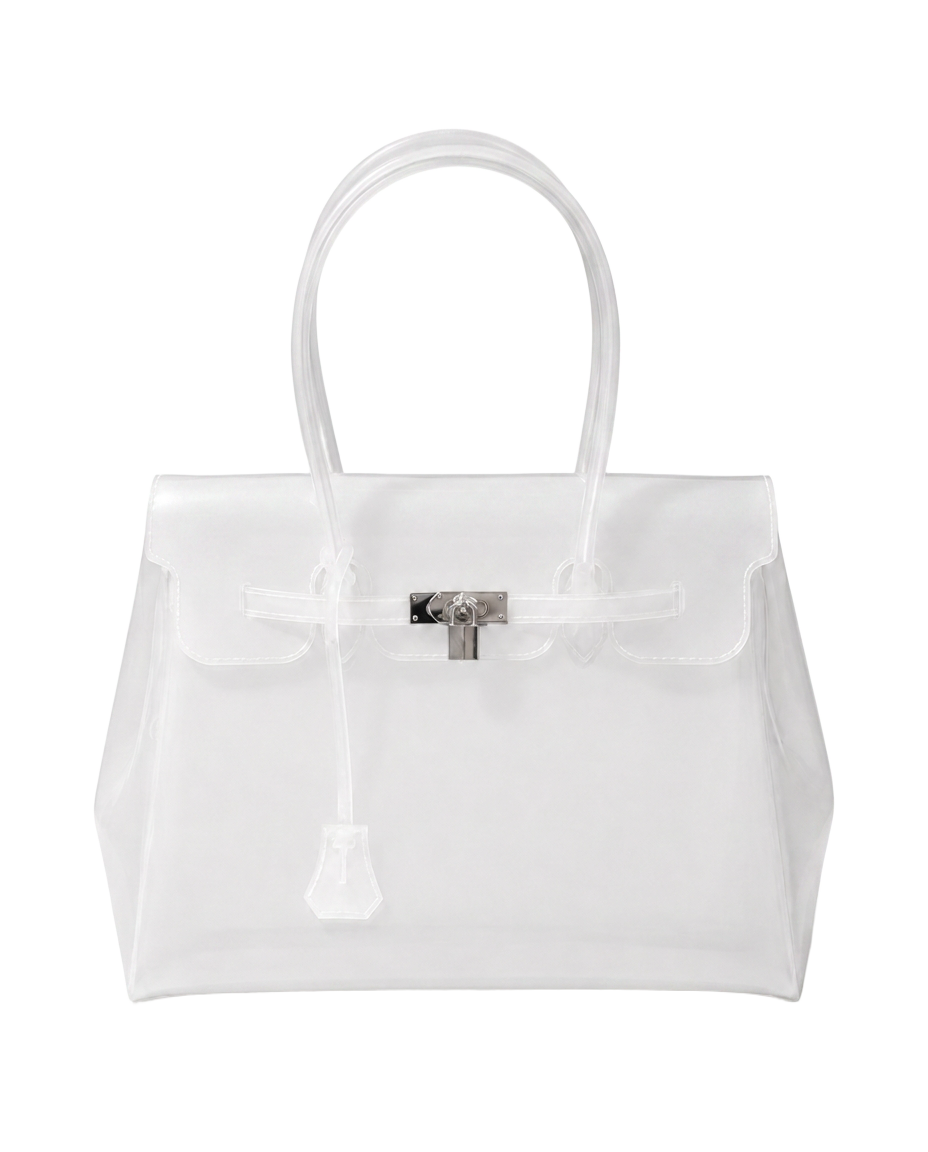 Crystal jelly Firkin handbag
