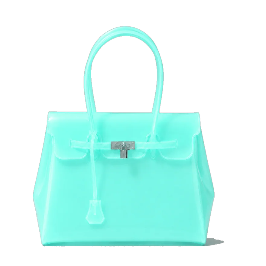 Aqua jelly gloss bag handbag, 360° view
